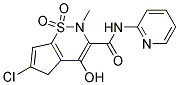 6-Chloro-4-hydroxy-2-methyl-1,1-dioxo-2,5-dihydro-1H-1l6-cyclopenta[e][1,2]thiazine-3-carboxylicacidpyridin-2-ylamide Struktur