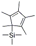 TRIMETHYL(1,2,3,4,5-PENTAMETHYLCYCLOPENTA-2,4-DIENYL)SILANE Struktur