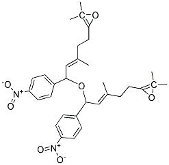 P-NITROPHENYL-6,7-EPOXYGERANIOL ETHER Struktur