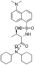 N-DANSYL-(L)-THREONINE DICYCLOHEXYLAMMONIUM SALT Struktur