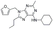 N-CYCLOHEXYL-9-((FURAN-2-YL)METHYL)-2-METHYL-8-PROPYL-9H-PURIN-6-AMINE Struktur