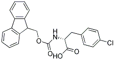 NALPHA-9-FLUORENYLMETHOXYCARBONYL-3-(4-CHLOROPHENYL)-D-ALANINE Struktur