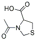 N-ACETYL-4-THIAZOLIDINECARBOXYLIC ACID Struktur