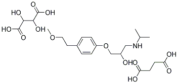 METOPROLOL TARTRATE SUCCINATE Struktur