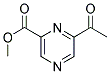 METHYL 2-ACETYL-6-PYRAZINE CARBOXYLATE Struktur