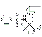 METHYL 2-[(6,6-DIMETHYL-BICYCLO-[3.1.1]-HEPT-2-EN-2-YL)METHYL]-3,3,3-TRIFLUORO-2-[(PHENYLSULFONYL)-AMINO]PROPANOATE Struktur