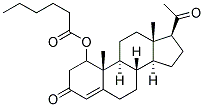 HYDORXYPROGESTERONE HEXANOATE Struktur