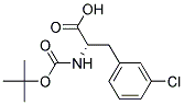 DL-N-BOC-BETA-(3-CHLOROPHENYL)ALANINE Struktur