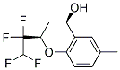 CIS-6-METHYL-2-(1,1,2,2-TETRAFLUOROETHYL)-CHROMAN-4-OL Struktur