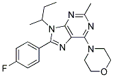 9-SEC-BUTYL-8-(4-FLUOROPHENYL)-2-METHYL-6-MORPHOLINO-9H-PURINE Struktur