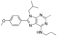 9-ISOBUTYL-8-(4-METHOXYPHENYL)-2-METHYL-N-PROPYL-9H-PURIN-6-AMINE Struktur