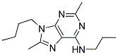 9-BUTYL-2,8-DIMETHYL-N-PROPYL-9H-PURIN-6-AMINE Struktur