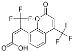 8-(2-CARBOXY-1-TRIFLUOROMETHYL-(E)-ETHEN-1-YL)-4-TRIFLUOROMETHYL-COUMARIN Struktur