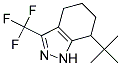 7-TERT-BUTYL-4,5,6,7-TETRAHYDRO-3-TRIFLUOROMETHYL-1H-INDAZOLE Struktur