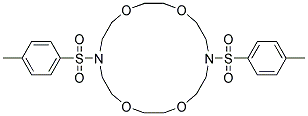 7,16-BIS[(4-METHYLPHENYL)SULFONYL]-1,4,10,13-TETRAOXA-7,16-DIAZACYCLOOCTADECANE Struktur