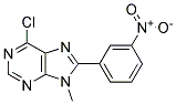 6-CHLORO-9-METHYL-8-(3-NITROPHENYL)-9H-PURINE Struktur