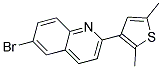 6-BROMO-2-(2,5-DIMETHYL-THIOPHEN-3-YL)-QUINOLINE- Struktur