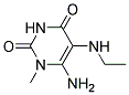 6-AMINO-5-ETHYLAMINO-1-METHYLURACIL Struktur