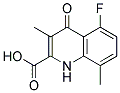 5-FLUORO-1,4-DIHYDRO-3,8-DIMETHYL-4-OXOQUINOLINE-2-CARBOXYLIC ACID Struktur