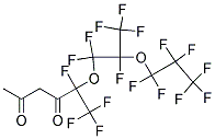 5,7,7,8,10,10,11,11,12,12,12-UNDECAFLUORO-5,8-BIS(TRIFLUOROMETHYL)-6,9-DIOXADODECANE-2,4-DIONE Struktur