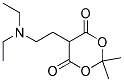 5-(2-(DIETHYLAMINO)ETHYL)-2,2-DIMETHYL-1,3-DIOXANE-4,6-DIONE Struktur