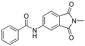 4-BENZOYLAMINO-N-METHYL- PHTHALIMIDE, Struktur