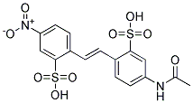 4-ACETAMIDO-4'-NITROSTILBENE-2,2'-DISULFONIC ACID Struktur