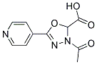 3-ACETYL-2,3-DIHYDRO-5-(PYRIDIN-4-YL)-1,3,4-OXADIAZOLE-2-CARBOXYLIC ACID Struktur