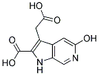 3-(CARBOXYMETHYL)-5-HYDROXY-1H-PYRROLO[2,3-C]PYRIDINE-2-CARBOXYLIC ACID Struktur