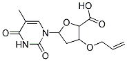 3-(ALLYLOXY)-TETRAHYDRO-5-(3,4-DIHYDRO-5-METHYL-2,4-DIOXOPYRIMIDIN-1(2H)-YL)FURAN-2-CARBOXYLIC ACID Struktur