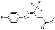 (E)-METHYL 5,5,5-TRIFLUORO-4-(2-(4-FLUOROPHENYL)HYDRAZONO)PENTANOATE Struktur