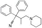 3-METHYL-2,2-DIPHENYL-4-PIPERIDINOBUTYRONITRILE Struktur