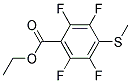 ETHYL 2,3,5,6-TETRAFLUORO-4-(METHYLTHIO)BENZOATE, TECH Struktur