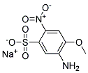 SODIUM 5-AMINO-4-METHOXY-2-NITROBENZENESULFONATE, TECH Struktur