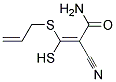 3-(ALLYLTHIO)-2-CYANO-3-MERCAPTOACRYLAMIDE, TECH Struktur