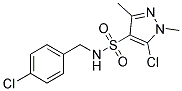 N4-(4-CHLOROBENZYL)-5-CHLORO-1,3-DIMETHYL-1H-PYRAZOLE-4-SULFONAMIDE, TECH Struktur