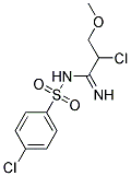 N1-(2-CHLORO-3-METHOXYPROPANIMIDOYL)-4-CHLOROBENZENE-1-SULFONAMIDE, TECH Struktur