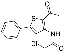 N1-(2-ACETYL-5-PHENYL-3-THIENYL)-2-CHLOROACETAMIDE, TECH Struktur