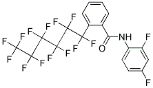 N-(2,4-DIFLUOROPHENYL)-2-(1,1,2,2,3,3,4,4,5,5,6,6,6-TRIDECAFLUOROHEXYL)BENZAMIDE, TECH Struktur