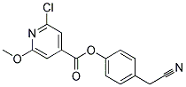 4-(CYANOMETHYL)PHENYL 2-CHLORO-6-METHOXYISONICOTINATE, TECH Struktur