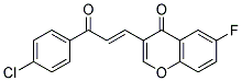 3-[(E)-3-(4-CHLOROPHENYL)-3-OXO-PROPENYL]-6-FLUORO-CHROMEN-4-ONE Struktur