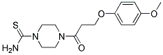 4-[3-(4-METHOXY-PHENOXY)-PROPIONYL]-PIPERAZINE-1-CARBOTHIOIC ACID AMIDE Struktur