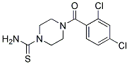 4-(2,4-DICHLORO-BENZOYL)-PIPERAZINE-1-CARBOTHIOICACID AMIDE Struktur