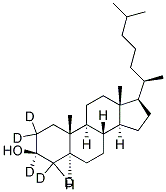 5A-CHOLESTAN-3B-OL-2,2,3A,4,4-D5 Struktur