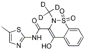 4-HYDROXY-2-METHYL-D3-1,1-DIOXO-1,2-DIHYDRO-1L6-BENZO[E]-[1,2]-THIAZIN-3-CARBOXYLIC ACID-(5-METHYL-THIAZOL-2-YL)-AMIDE Struktur