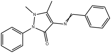 4-BENZYLIDENEAMINOANTIPYRINE Struktur