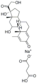 METHYLPREDNISOLONE HYDROGEN SUCCINATE SODIUM SALT Struktur