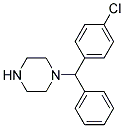 (RS)-1-[(4-CHLOROPHENYL)PHENYLMETHYL]PIPERAZINE Struktur