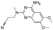 N-(4-AMINO-6,7-DIMETHOXYQUINAZOL-2-YL)-N-METHYL-2-CYANOETHYLAMINE Struktur