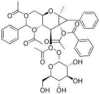 METHYL 4,6-DI-O-BENZYLIDENE-2-O-BENZOYL-3-O-(2,3,4,6-TETRA-O-ACETYL-B-D-GLUCOPYRANOSID)-A-D-GLUCOPYRANOSIDE Struktur